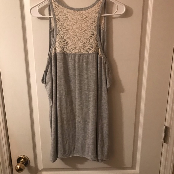 Beaded tank top with lace - Picture 2 of 5